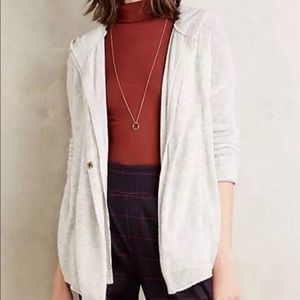 NWOT Anthropologie Moth Hooded Button Cardigan Sweater